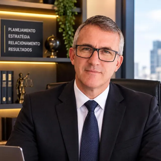 Claudio Campanini, corretor de planos de saúde, no escritório